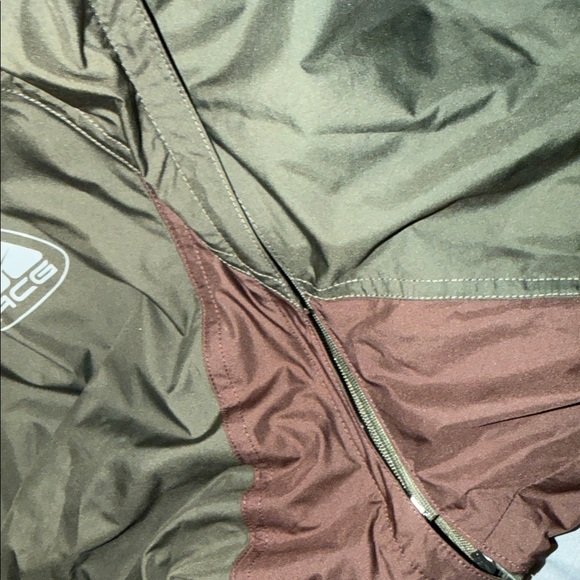 Nike Men’s Hooded Jacket / Vest - Olive and Brown - Picture 4 of 5